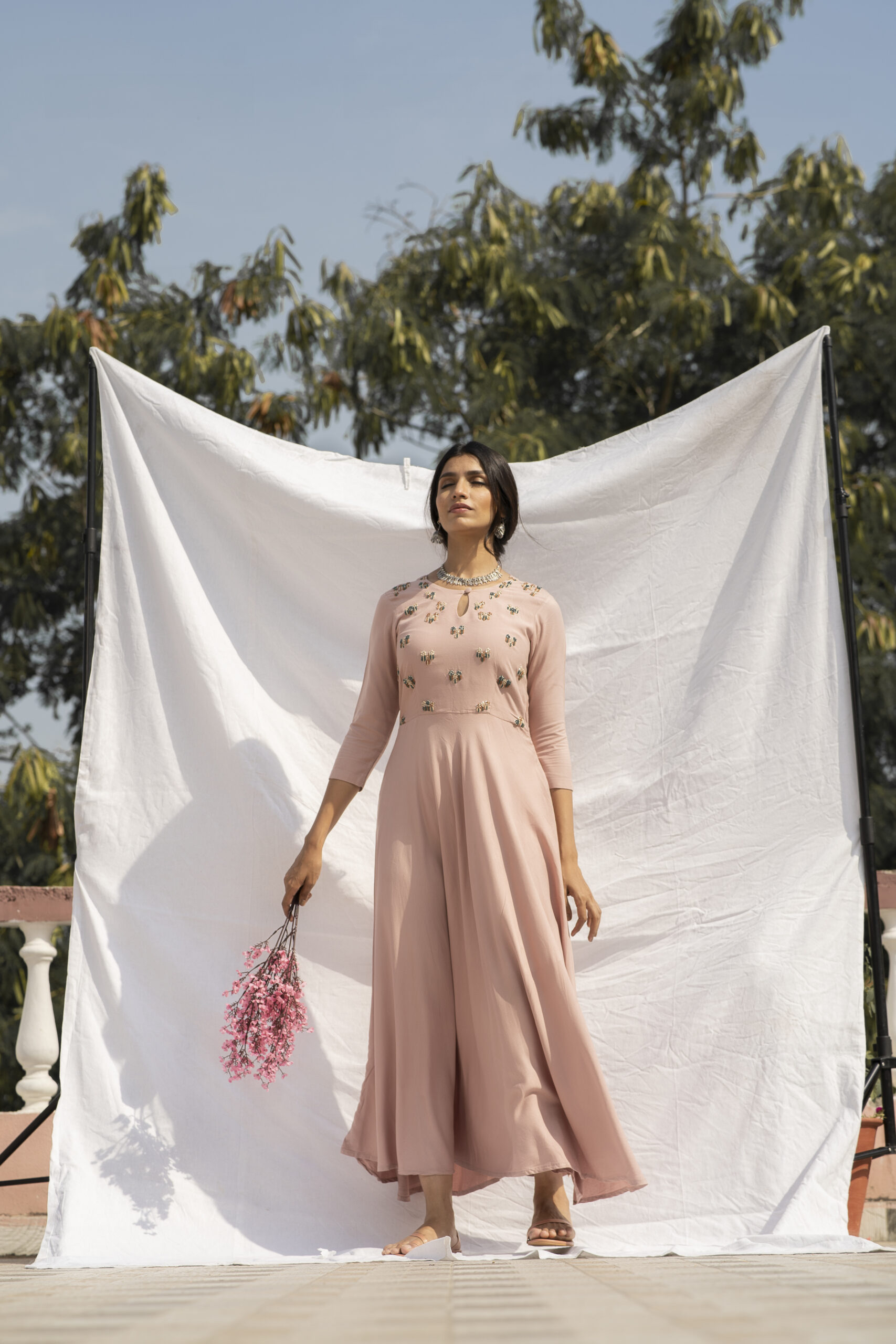 Peach whip elegant dress - Image 6