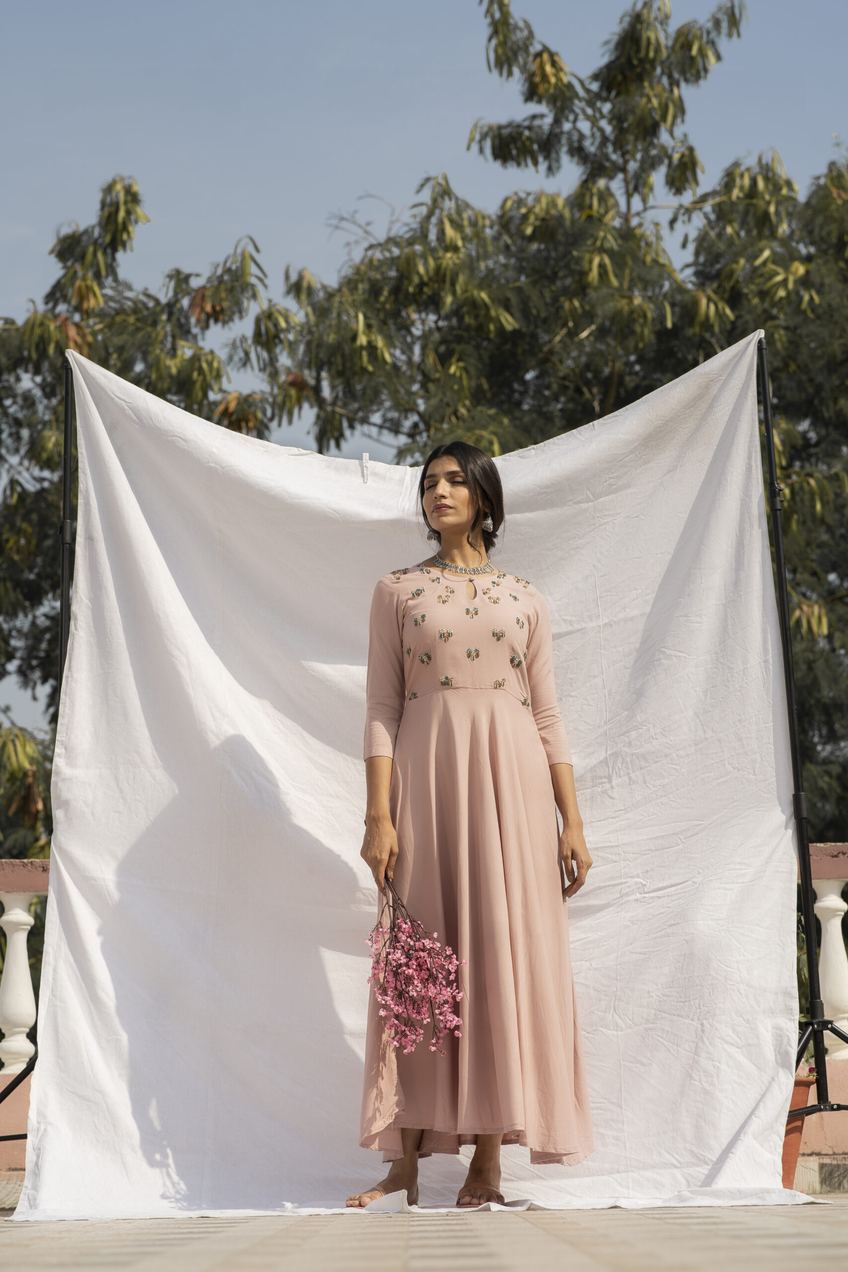 Peach whip elegant dress - Image 5