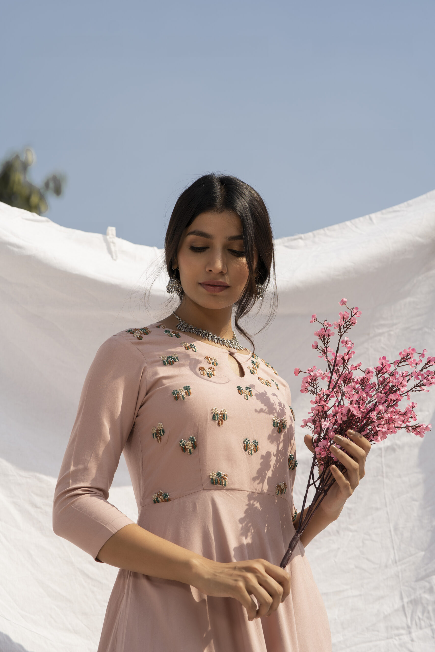 Peach whip elegant dress - Image 3